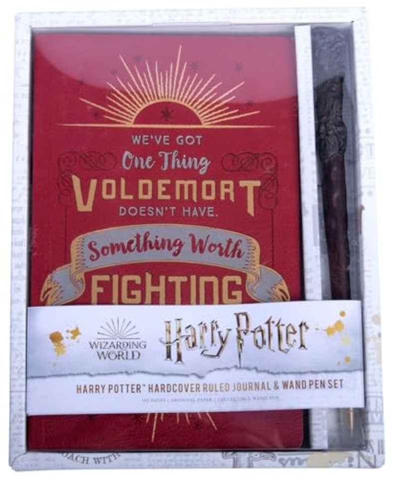 Harry Potter: Harry Potter Hardcover Ruled Journal and Wand Pen Set