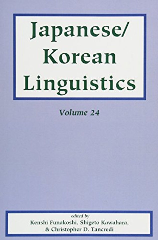 Japanese/Korean Linguistics, Volume 24
