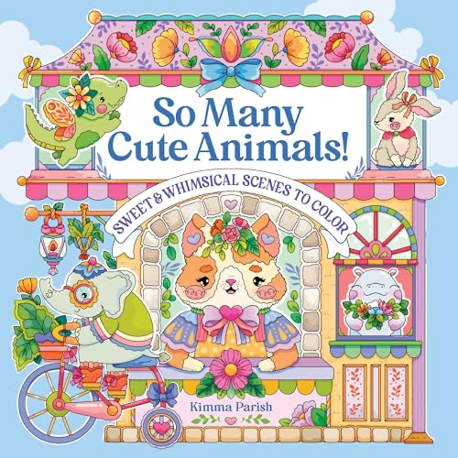 So Many Cute Animals! – Sweet & Whimsical Scenes to Color