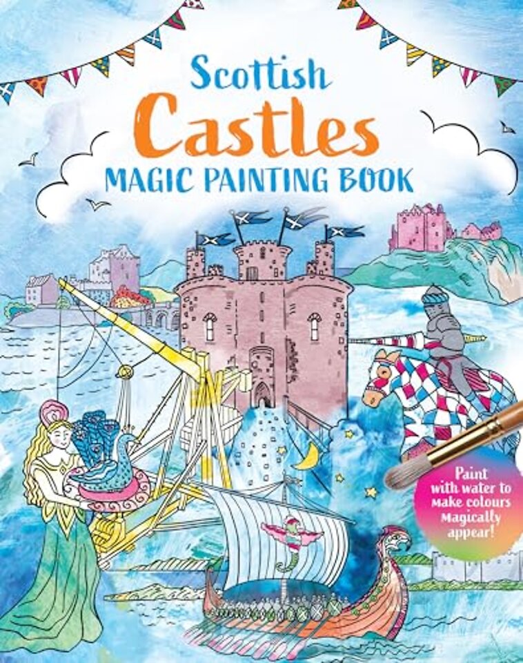 Scottish Castles: Magic Painting Book