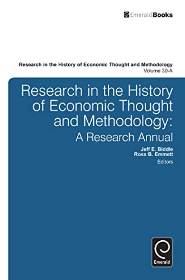 Research in the History of Economic Thought and – A Research Annual
