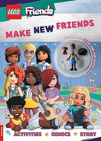 LEGO® Friends: Make New Friends Activity Book (with Aliya mini-doll and Aira puppy)