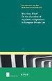 Who does What? On the allocation of competences in European private law Who does What? On the allocation of competences in European private law