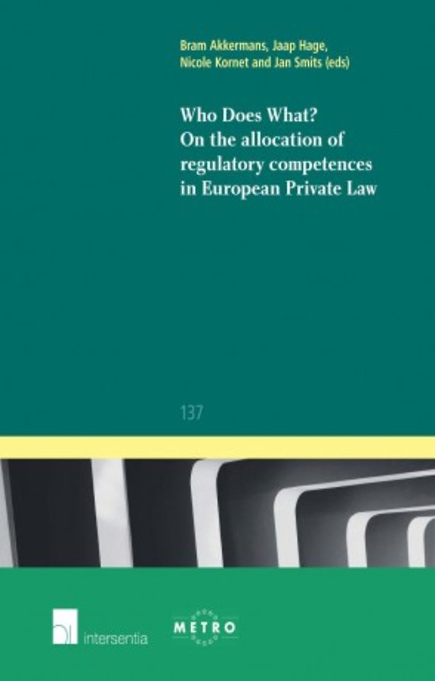 Who does What? On the allocation of competences in European private law