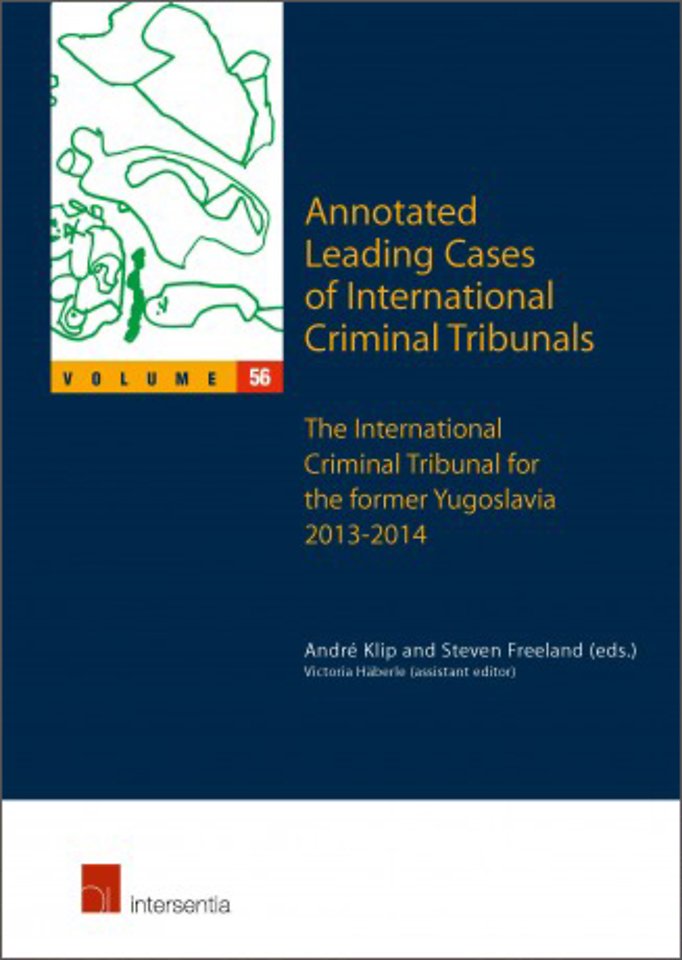 Annotated Leading Cases of International Criminal Tribunals - volume 56