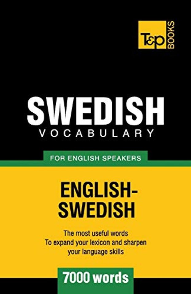 Swedish vocabulary for English speakers - 7000 words