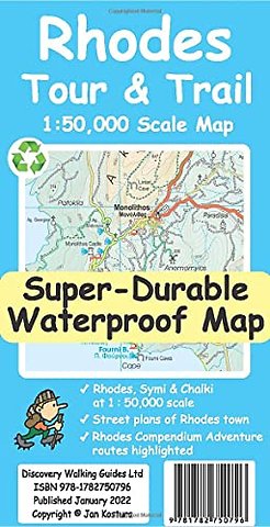 Rhodes Tour and Trail Map