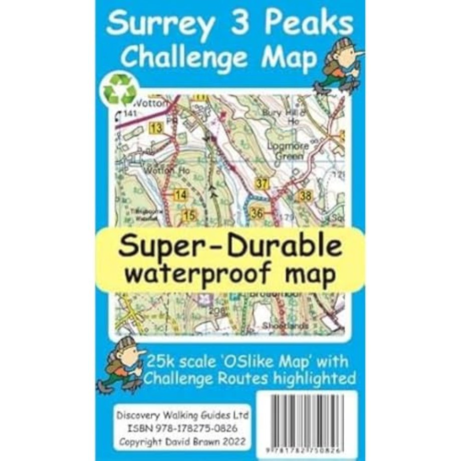 Surrey 3 Peaks Challenge Map and Guide