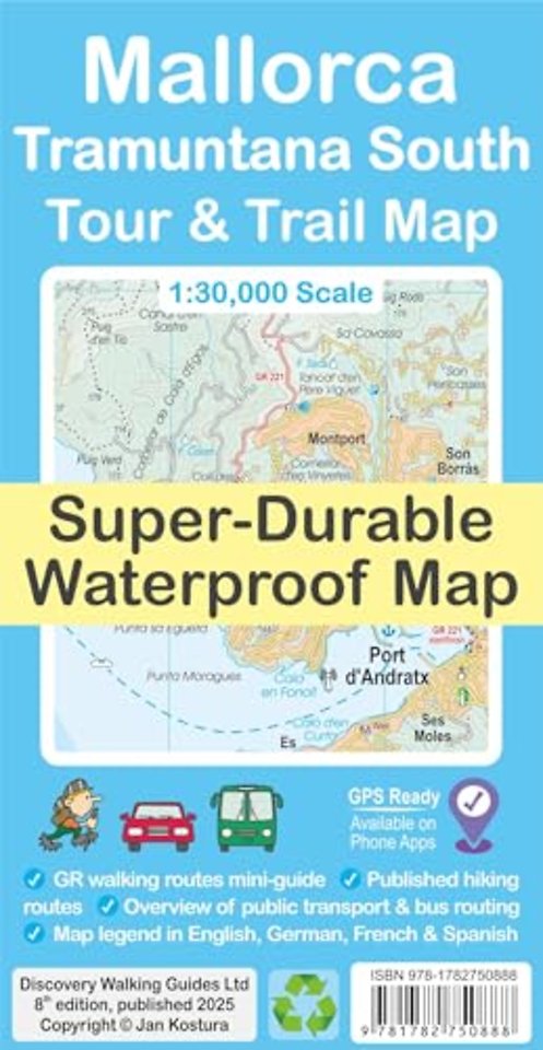 Mallorca - Tramuntana South Tour & Trail Map