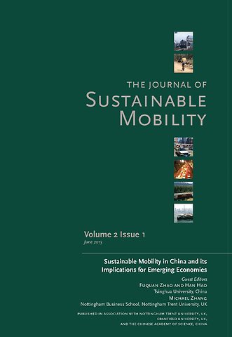 Journal of Sustainable Mobility Vol. 2 Issue 1