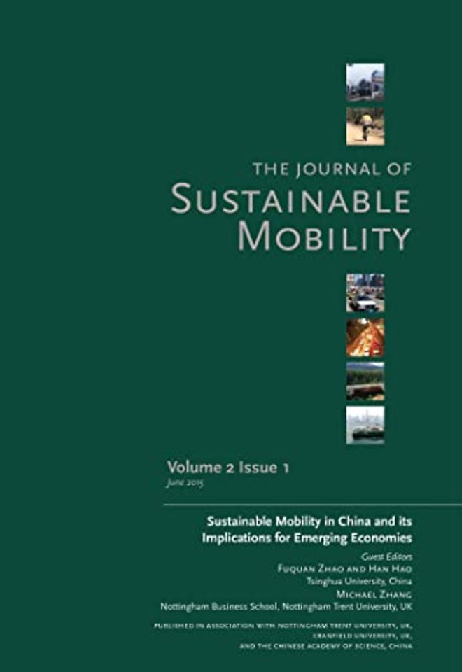 Journal of Sustainable Mobility Vol. 2 Issue 1