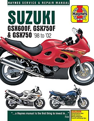 Suzuki GSX600/750F & GSX750 (98 - 03) Haynes Repair Manual