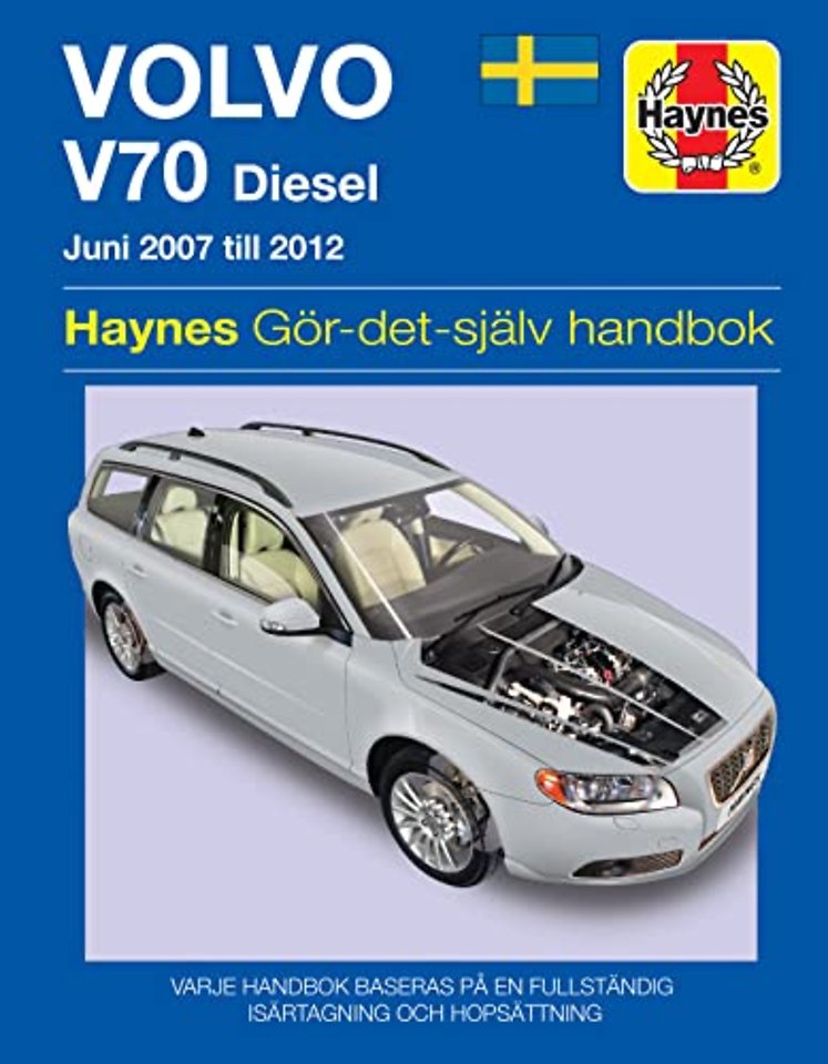 Volvo V70 diesel (2007 - 2012) Haynes Repair Manual (svenske utgava)