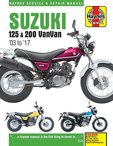 Suzuki RV125/200 VanVan (03 – 17) Haynes Repair Manual