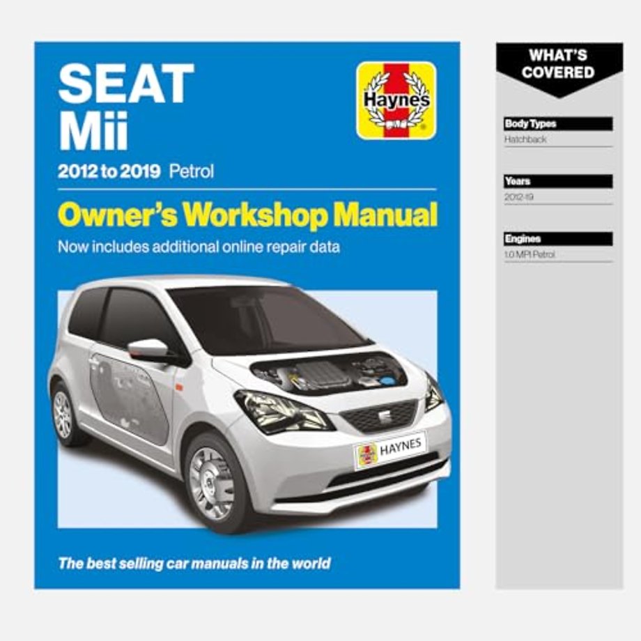 Seat Mii 2012 to 2019 Petrol – Owners Workshop Manual – Now includes additional online repair data