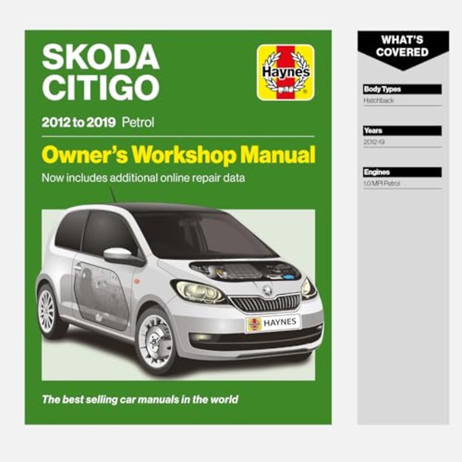 Skoda Citigo 2012 to 2019 Petrol – Owners Workshop Manual – Now includes additional online repair data