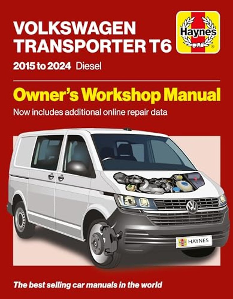 Volkswagen Transporter T6 2015 to 2024 Diesel – Owners Workshop Manual – Now includes additional online repair data