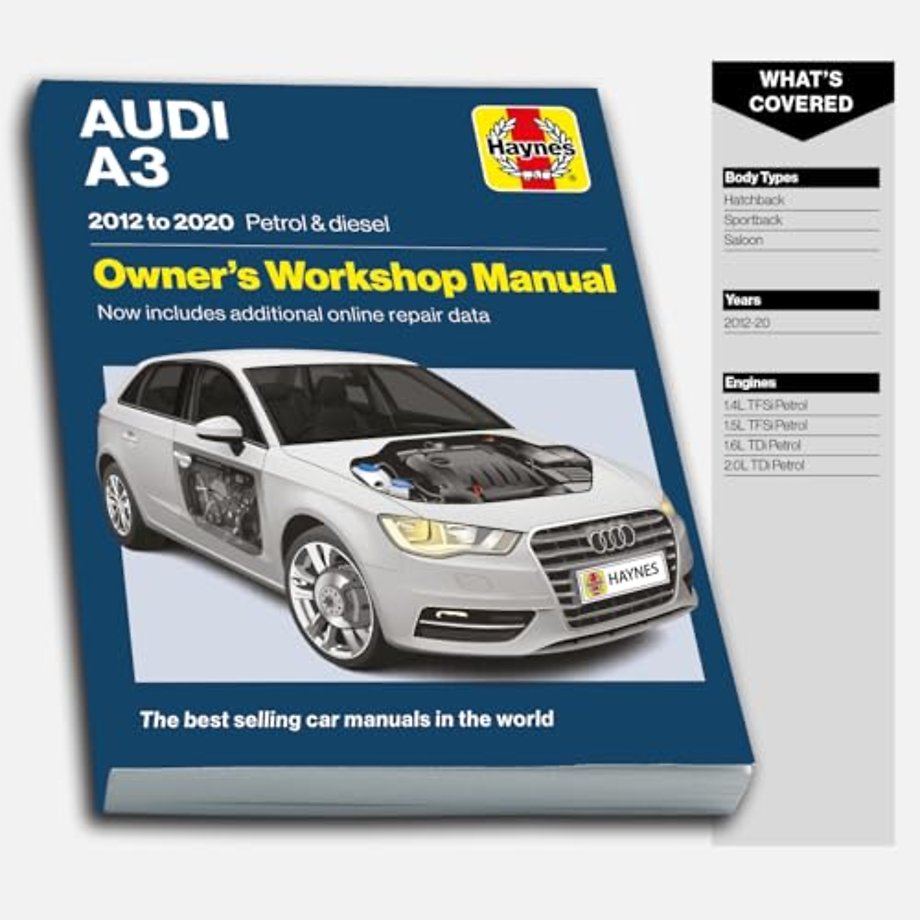 Audi A3 2012 – 2020 Petrol & Diesel – Owners Workshop Manual – Now includes additional online repair data