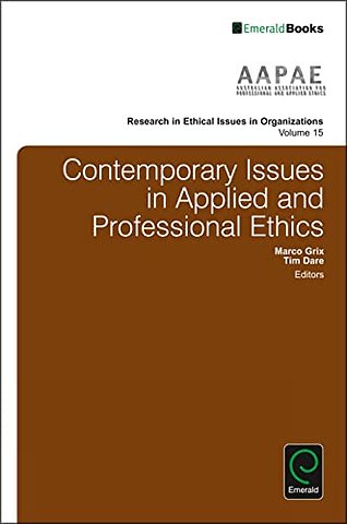 Contemporary Issues in Applied and Professional Ethics