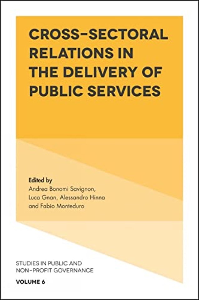 Cross–Sectoral Relations in the Delivery of Public Services