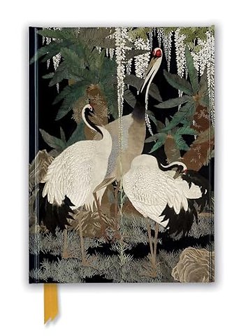 Ashmolean: Cranes, Cycads and Wisteria by Nishimura So-zaemon XII (Foiled Journal)