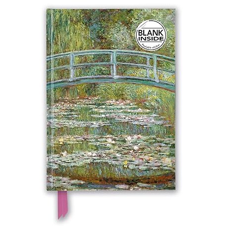 Claude Monet: Bridge over a Pond of Water Lilies (Foiled Blank Journal)