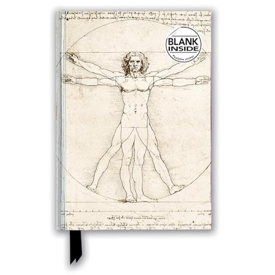 Leonardo da Vinci: Vitruvian Man (Foiled Blank Journal)