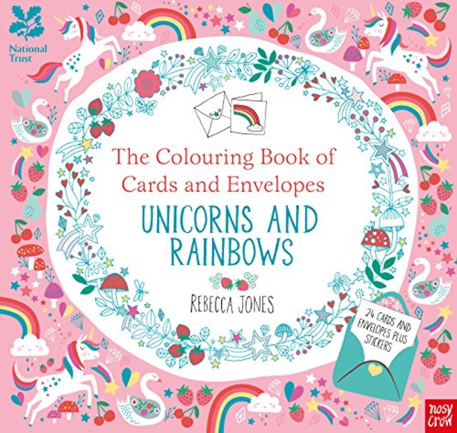 National Trust: The Colouring Book of Cards and Envelopes – Unicorns and Rainbows