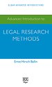 Advanced Introduction to Legal Research Methods Advanced Introduction to Legal Research Methods