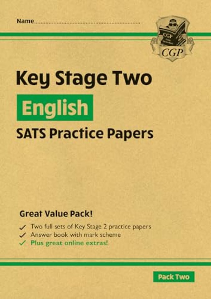 KS2 English Year 6 SATS Practice Papers: Pack 2 - for the 2026 tests (with free Online Extras)