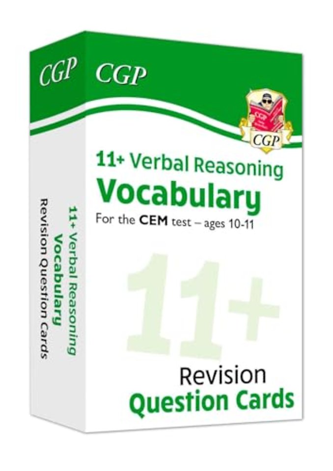 11+ CEM Revision Question Cards: Verbal Reasoning Vocabulary - Ages 10-11
