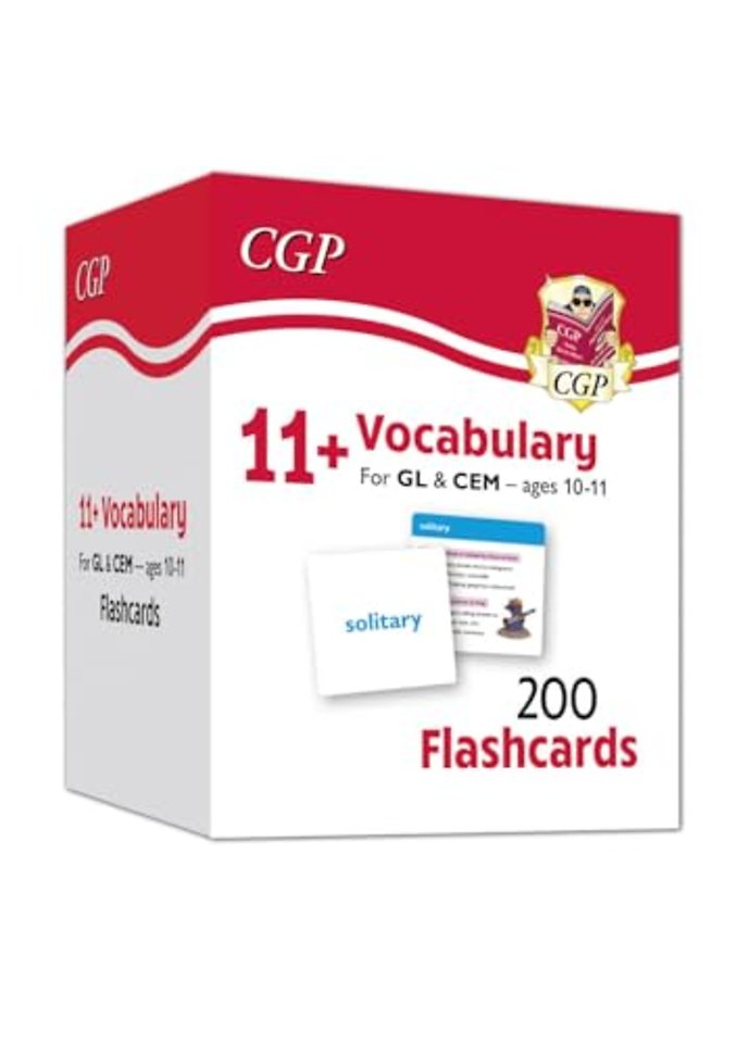 11+ Vocabulary Flashcards for Ages 10-11 - Pack 1