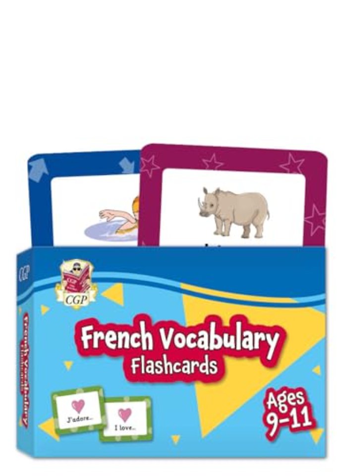French Vocabulary Flashcards for Ages 9-11 (with Free Online Audio)