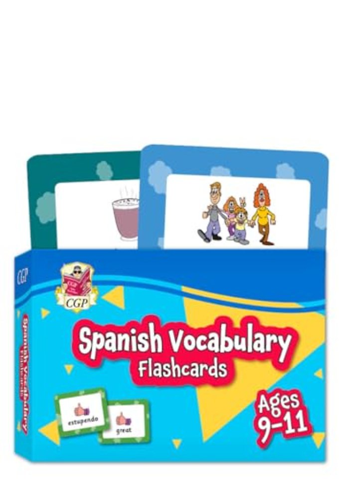 Spanish Vocabulary Flashcards for Ages 9-11 (with Free Online Audio)