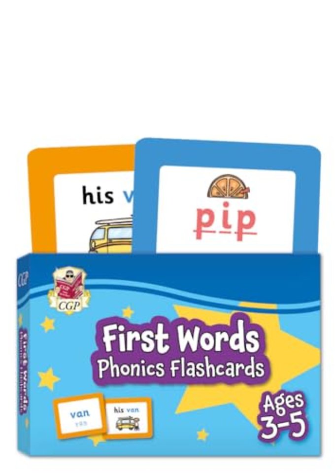 First Words Phonics Flashcards for Ages 3-5