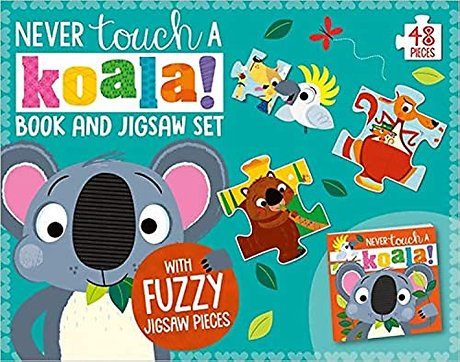 Never Touch a Koala Book and Touch and Feel Jigsaw Boxset