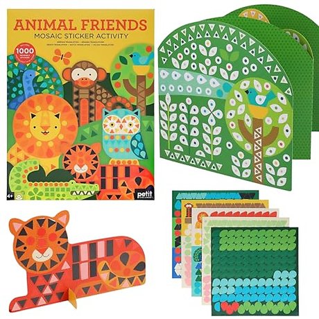 Mosaic Sticker Activity: Animal Friends