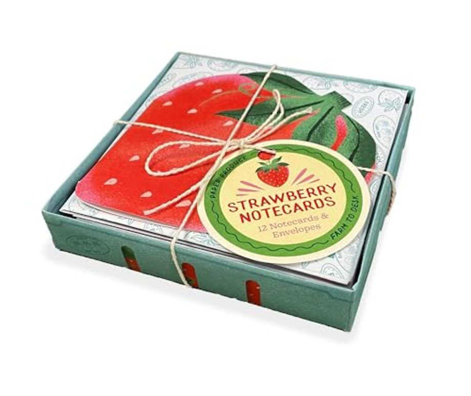 Paper Produce Strawberry Notecards