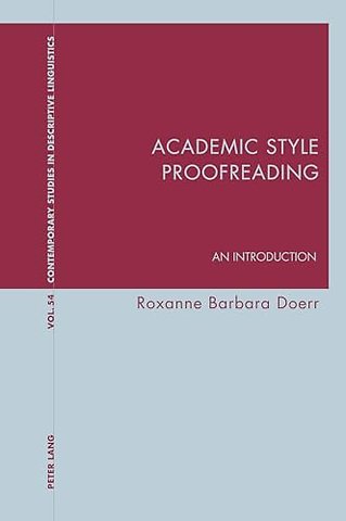 Academic Style Proofreading
