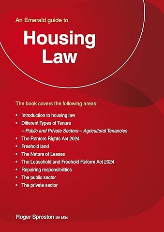 An Emerald Guide to Housing Law