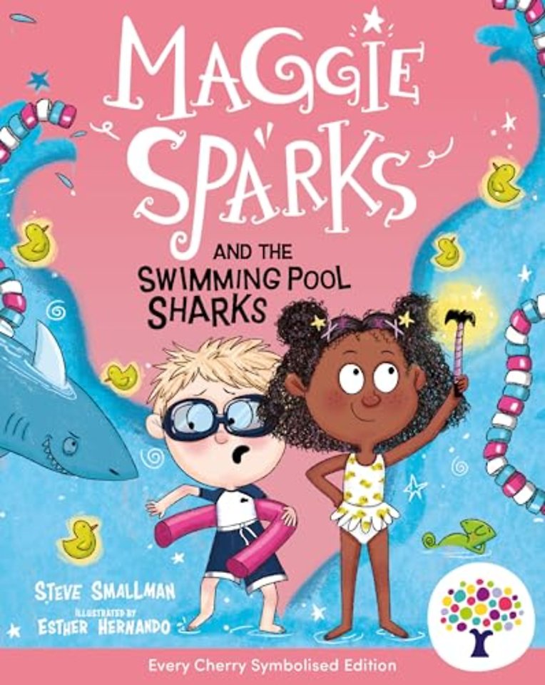 Maggie Sparks and the Swimming Pool Sharks: Accessible Symbolised Edition