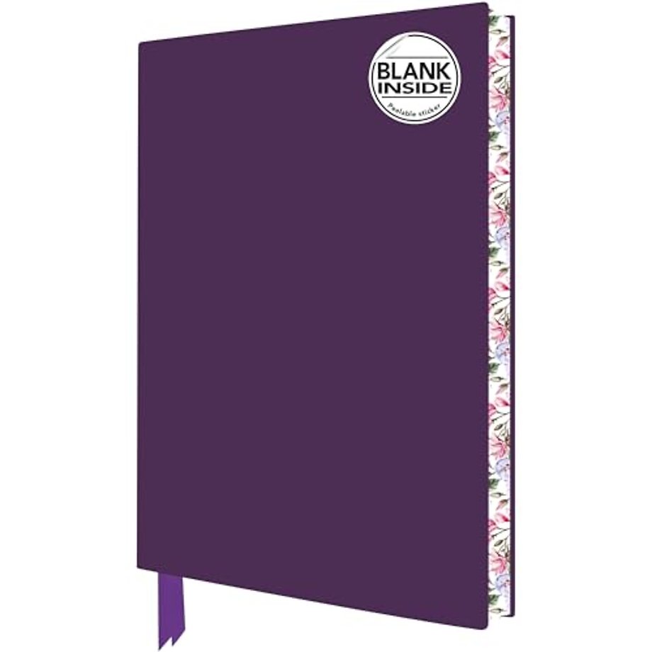 Purple Blank Artisan Notebook (Flame Tree Journals)