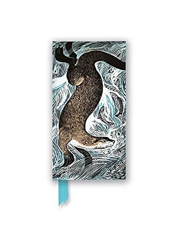 Angela Harding: Fishing Otter (Foiled Slimline Journal)