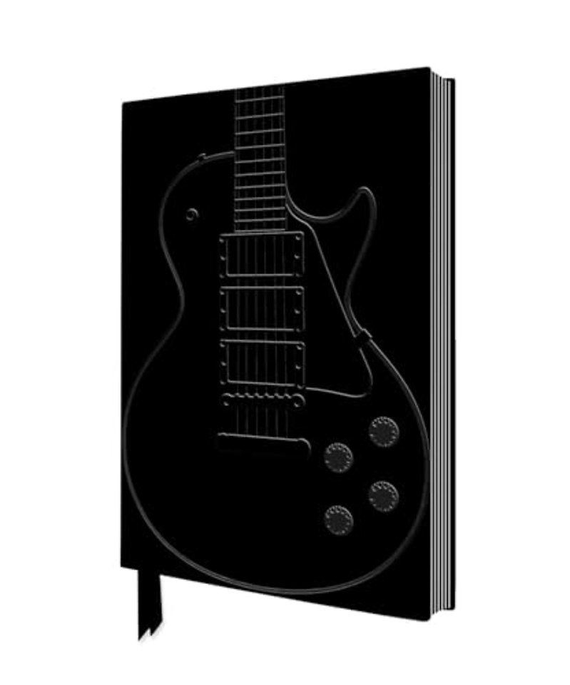 Black Gibson Guitar Artisan Art Notebook (Flame Tree Journals)