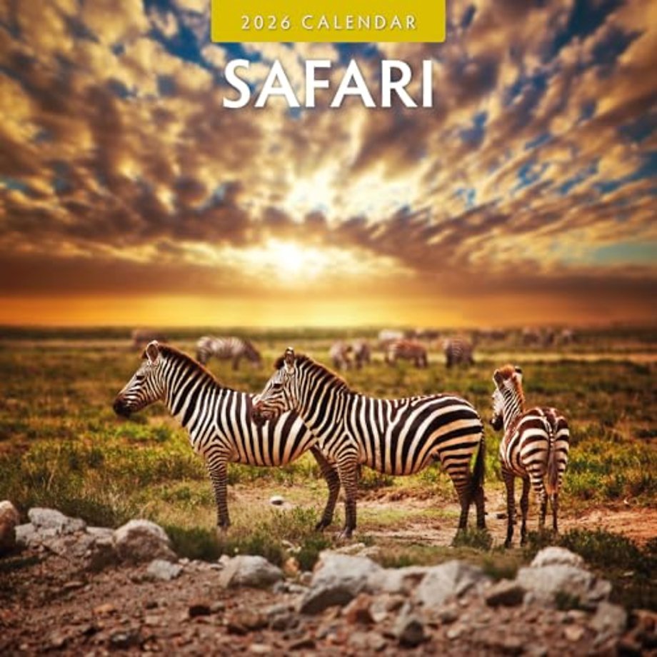 Safari 2026 Square Wall Calendar