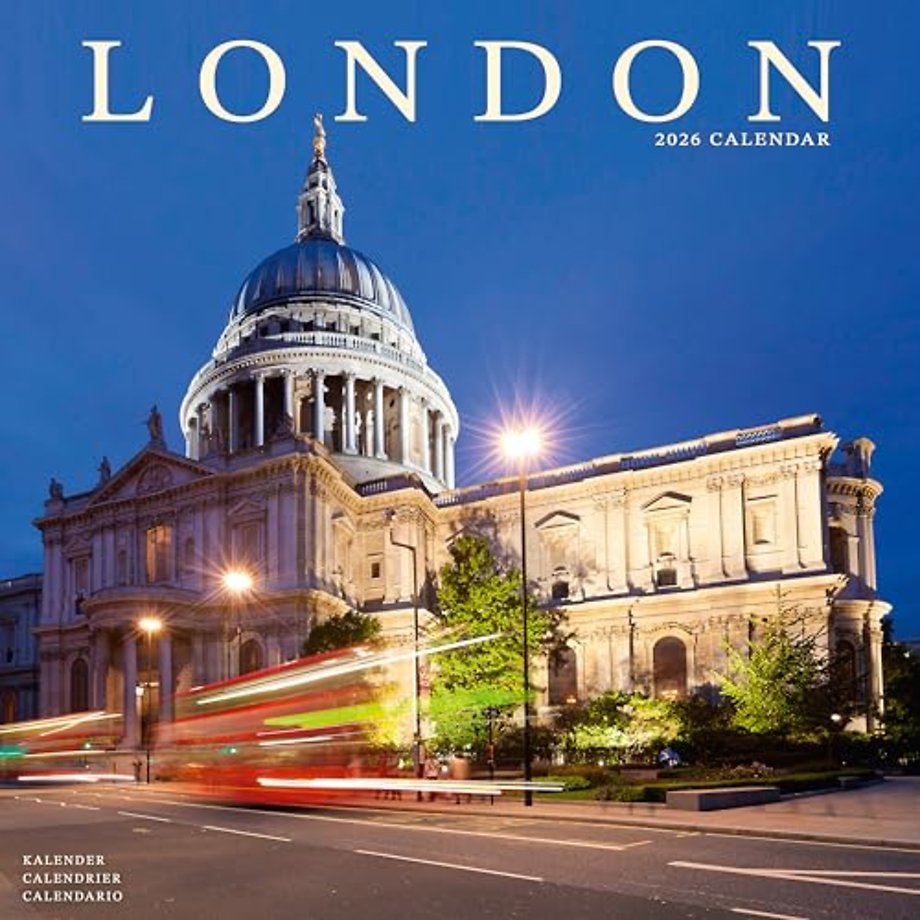 London Calendar 2026  Square Travel Wall Calendar - 16 Month