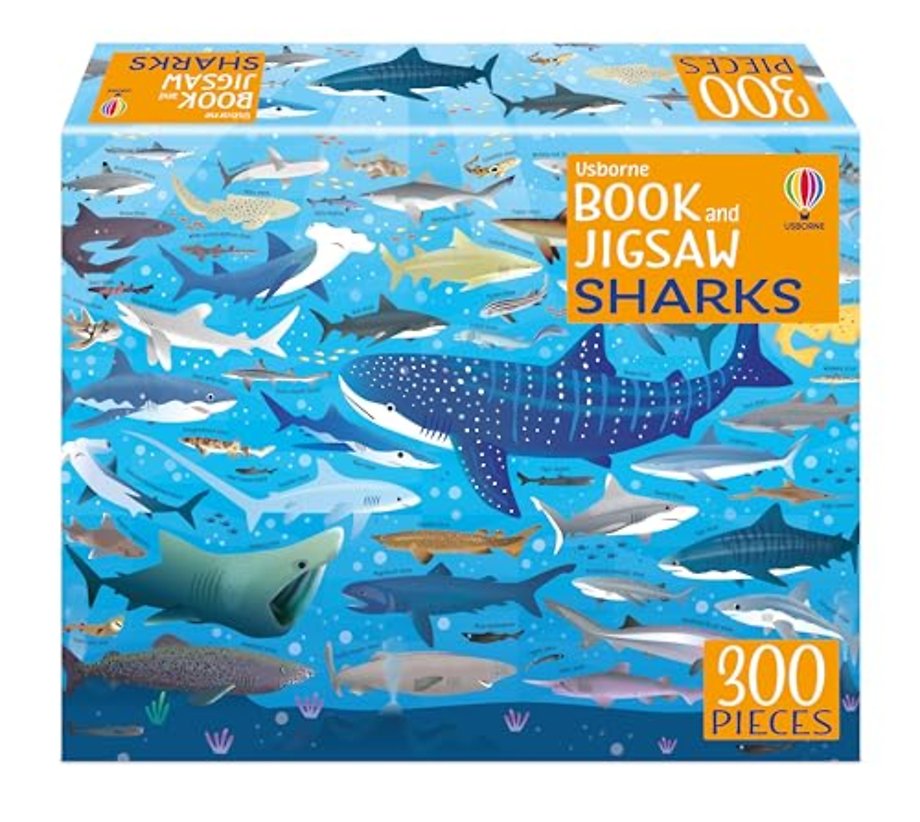 Usborne Book and Jigsaw: Sharks