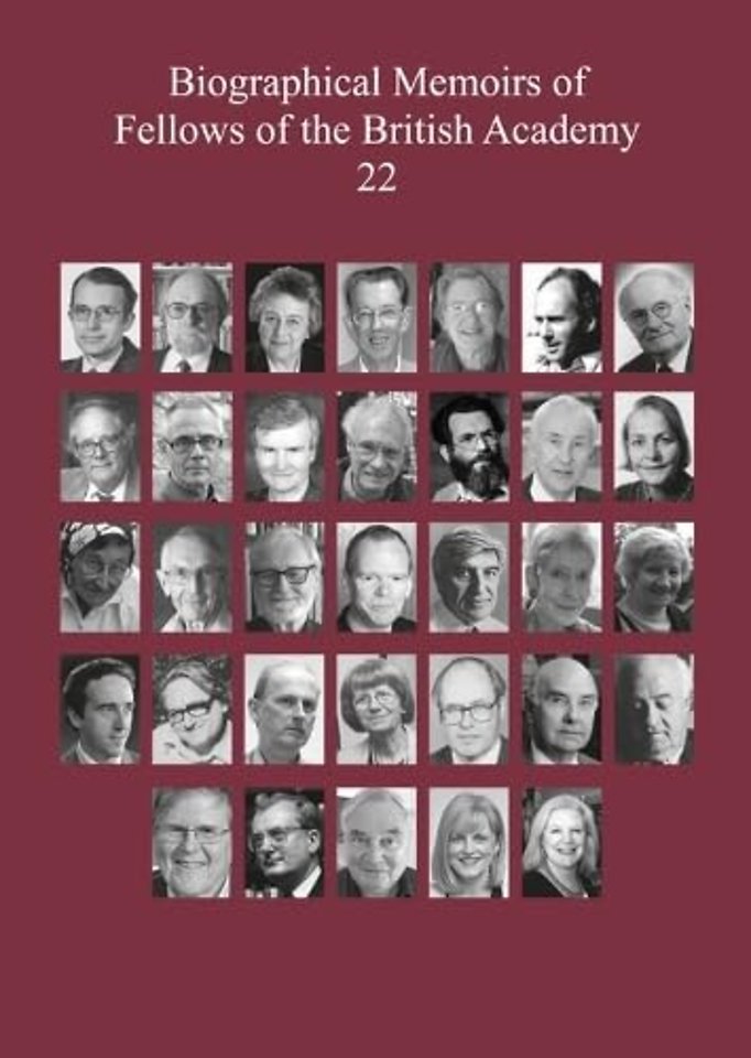 Biographical Memoirs of Fellows of the British Academy, 22