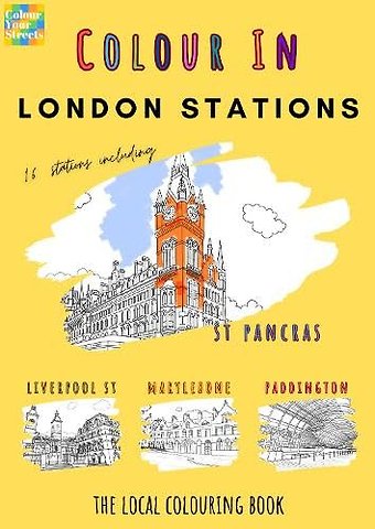 London Stations Colouring Book (A4)