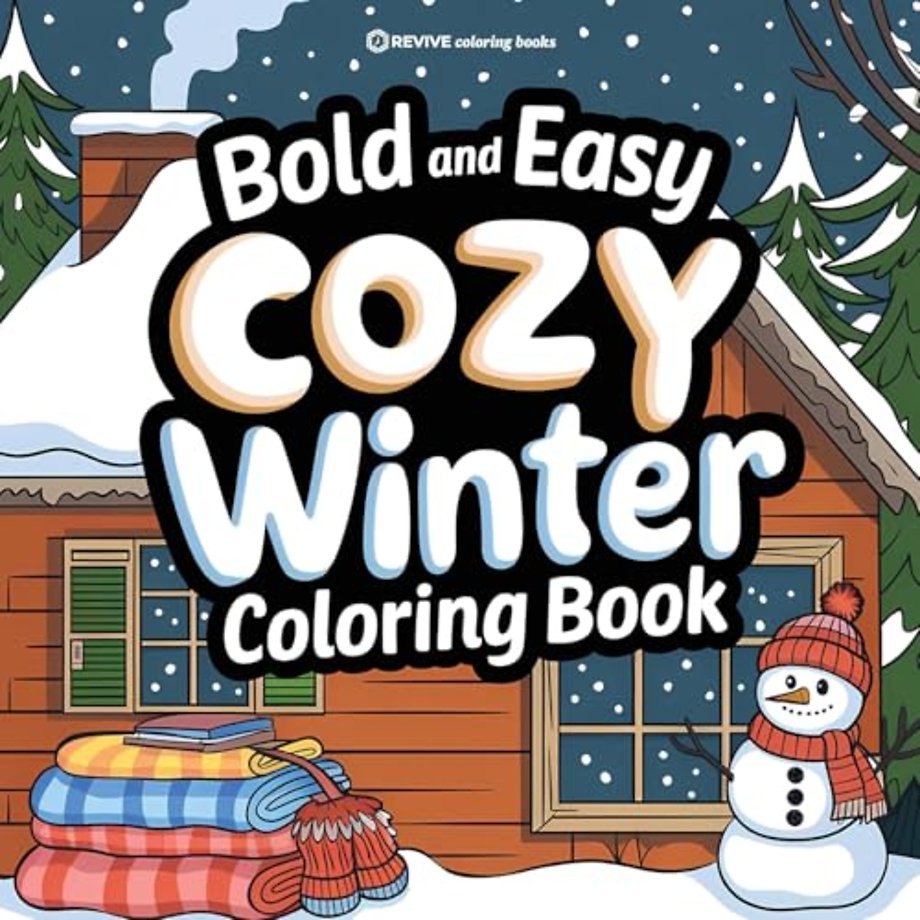 Bold & Easy Cozy Winter Coloring Book